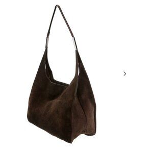 Brown suede Tom Ford era Gucci hobo HAS FLAWS